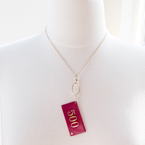 🎲 💰 Vintage Pokerchip Necklace by Pokerchip Girl - Picture 1 of 4